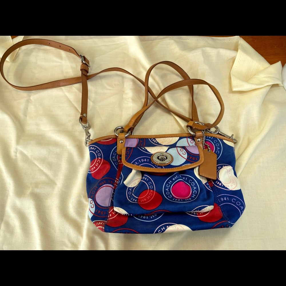 Coach *REAL* purse, small, blue